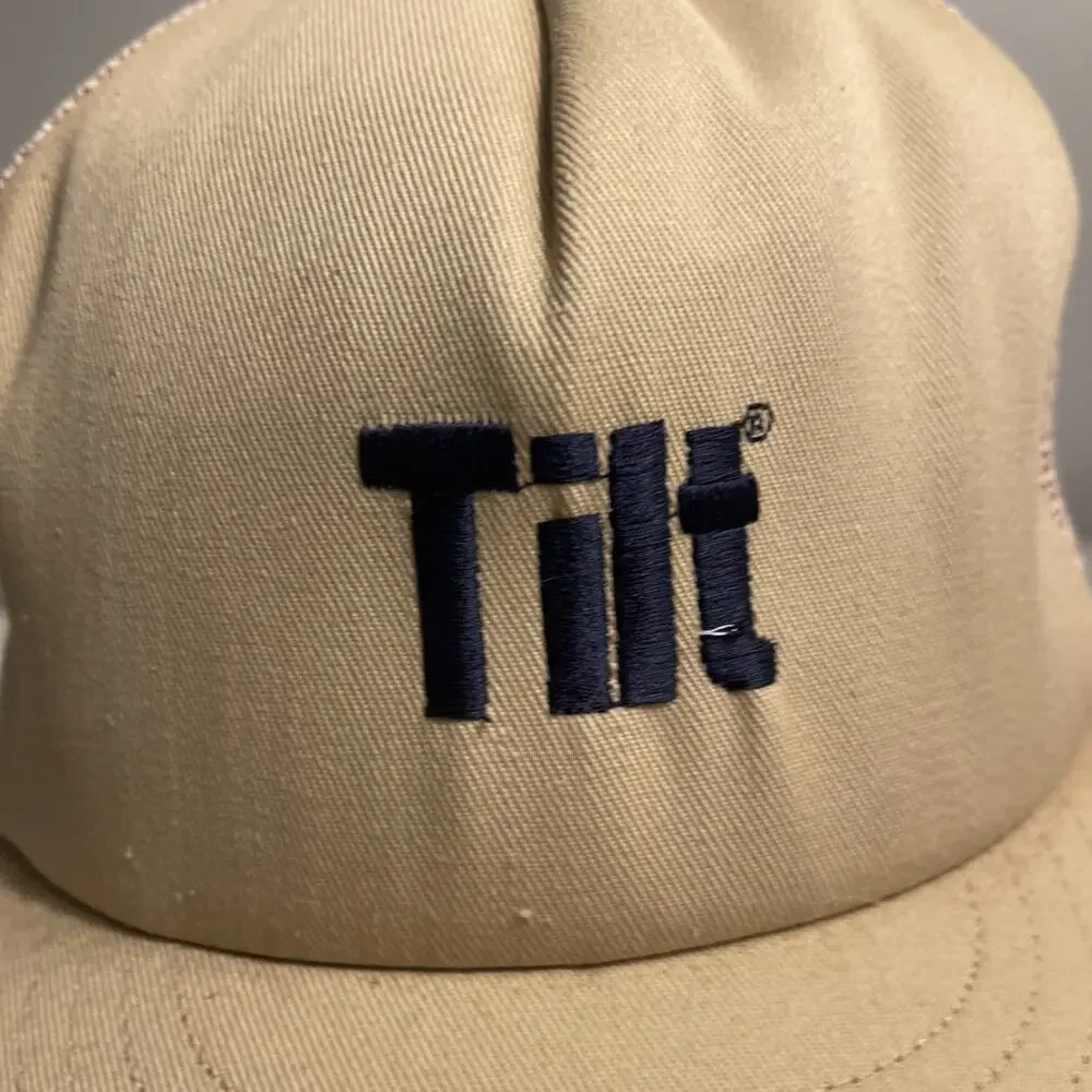 Vintage Tilt Mesh Trucker Hat (Made In U.S.A.) EUC Rare